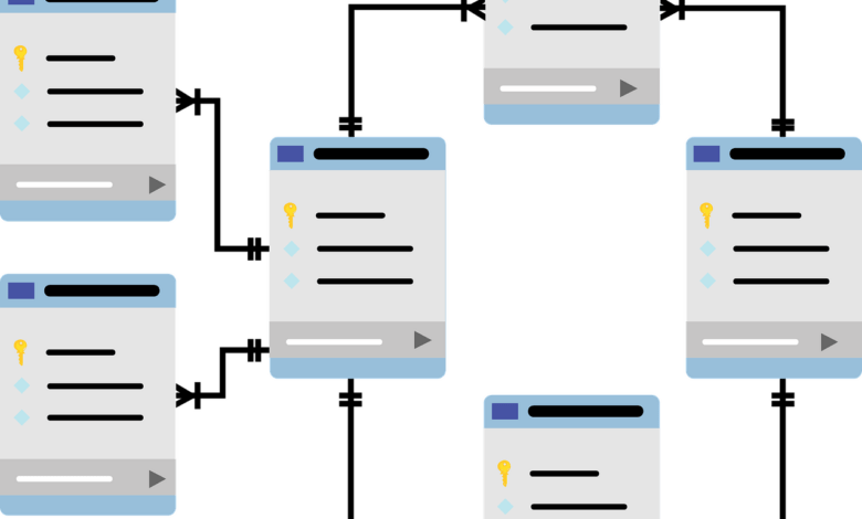 database schema, data tables, schema