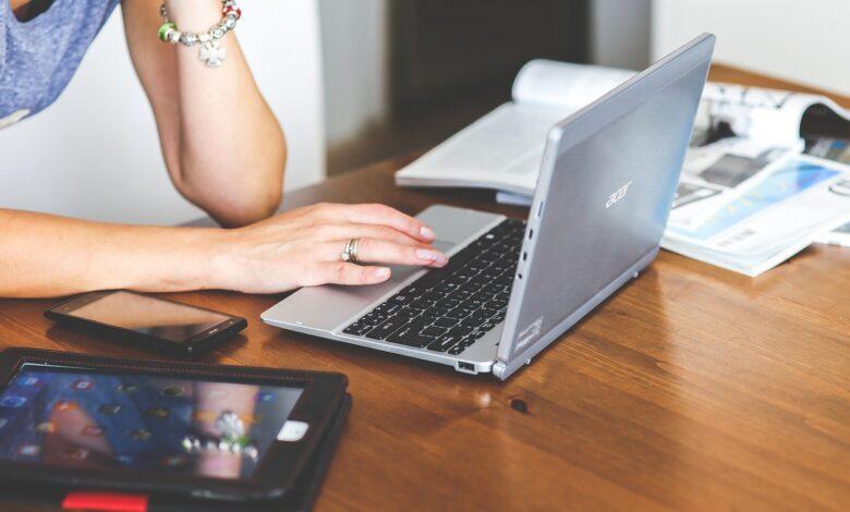 technology, laptop, keyboard