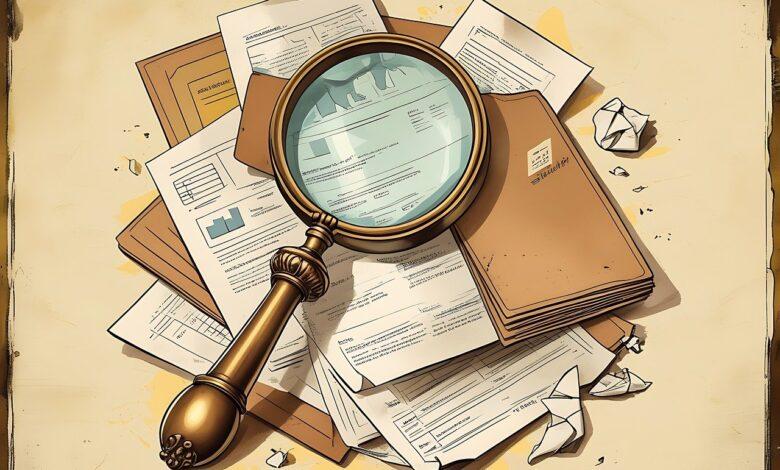 contract review, detective desk, legal advisor, lawyer hands, detailed paperwork, paper stack, office paperwork, compliance audit, data verification, legal study, administrative work, lawyer rings, business rings, office lighting, desk lamp, tax advisor, paperwork clutter, legal check, forensic document, wooden desk, reviewing paperwork, ai generated